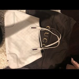 Gucci white shoulder bag